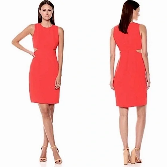 NWOT Trina Trina Turk Helena Cutout Sheath Dress 2 - Picture 3 of 11